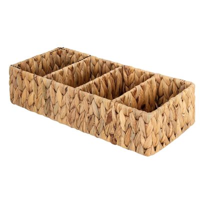 Water Hyacinth Basket with 4 Sections