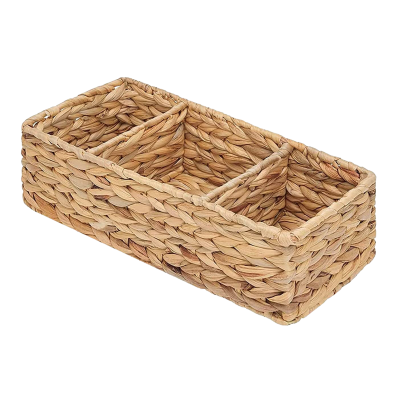 3-Section Water Hyacinth Basket