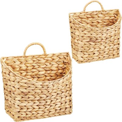 Water Hyacinth Hanging Storage Organizer Basket