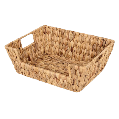 Water Hyacinth Open-front Baskets For Storage