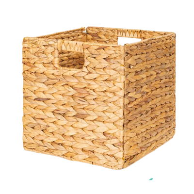 Square Collapsible Water Hyacinth Storage Baskets