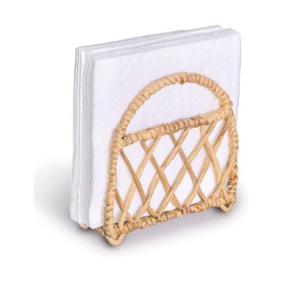 Water Hyacinth Napkin Holder for Beach Table Decor