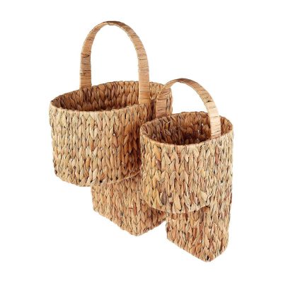 Water Hyacinth Storage Stair Basket Set With Handles