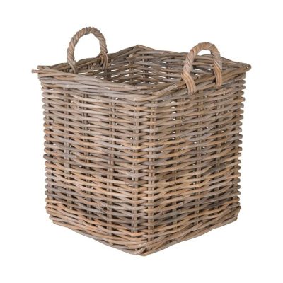 Square Rattan Decorative Storage Basket and Planter