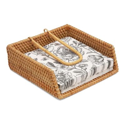 Rattan Paper Napkin Holder For Tables