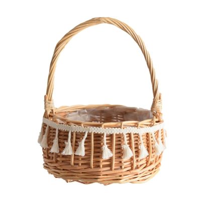 Rattan Flower Basket Woven Handmade Basket