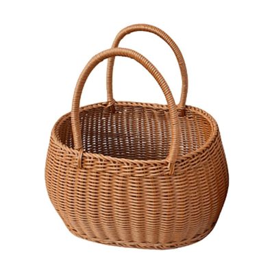 Natural Rattan Picnic Basket Handwoven Basket